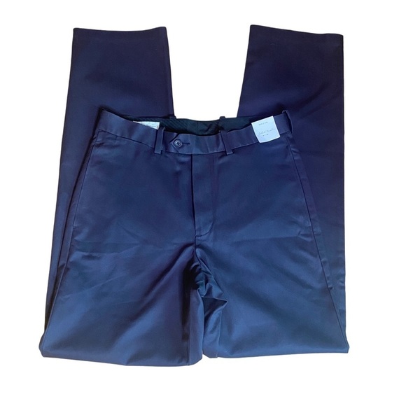 NWT JOHN W NORDSTROM WRINKLE FREE SMART CARE Flat Front MENS DRESS PANT 30W 34L - Picture 2 of 9